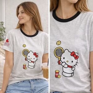 🆕 Cotton On Body x Sanrio Collab Tennis Hello Kitty Novelty Tee S